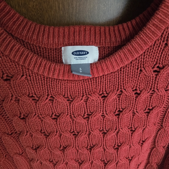 Old navy orange knit sweater - Picture 3 of 3